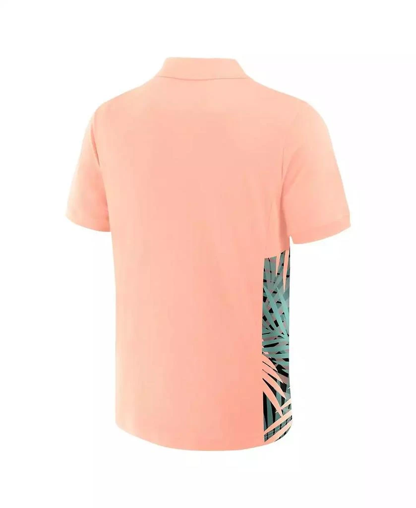 Formula 1 Men's Pink Miami Palms Panel Quarter-Zip Polo Shirt 3