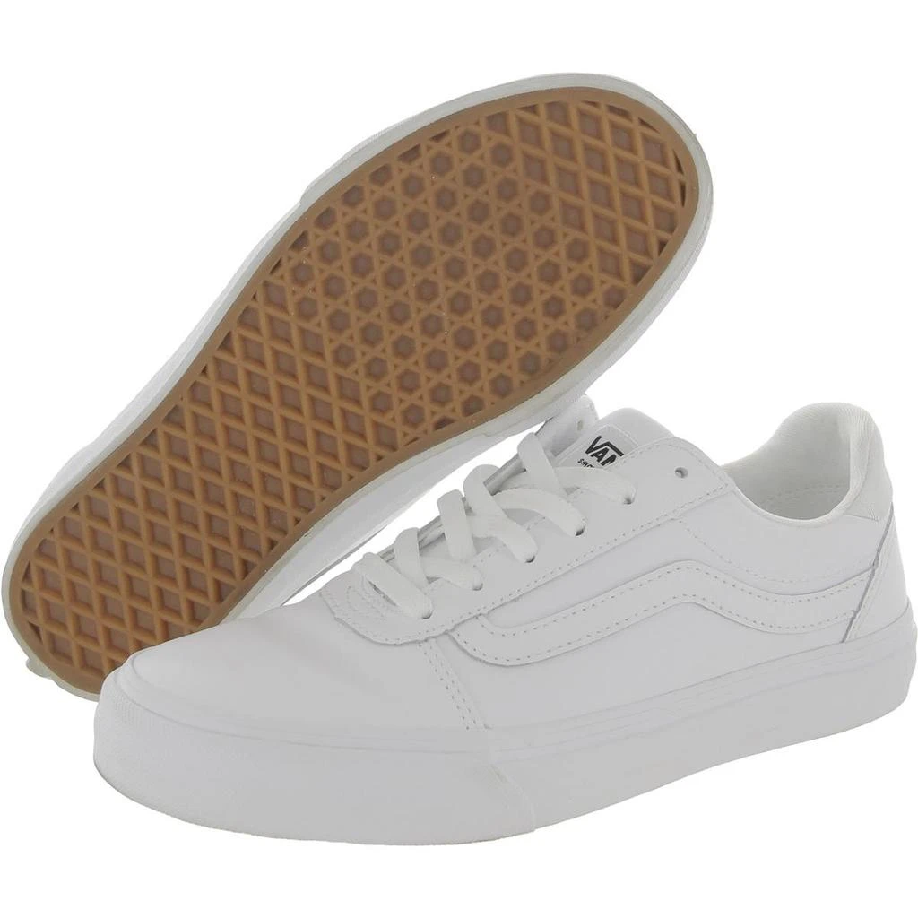 Vans Ward Deluxe Womens Leather Low-Top Skate Shoes 2