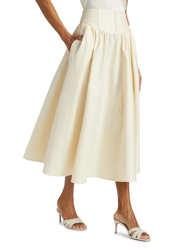 Reformation Polina Cotton Poplin Skirt 4