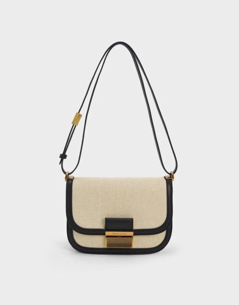 Charles & Keith Charles & Keith Charlot crossbody bag in black