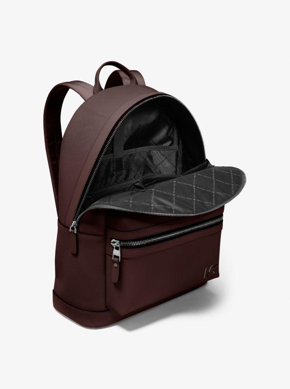 Shop Edison Scratch-Resistant Crossgrain Leather Backpack on Sale