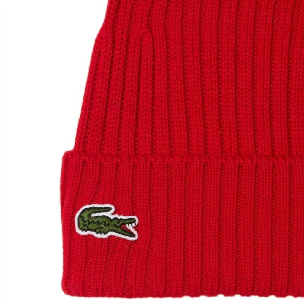 Lacoste - Ribbed Wool Beanie – On Sale Now with Up to 29  display picture 1