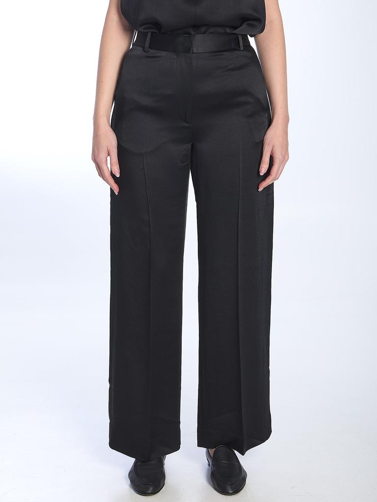 パンツ TOTEME VISCOSE AND VIRGIN WOOL FLARE TROUSERS Totême Viscose And Virgin Wool Flare Trousers - BeyondStyle