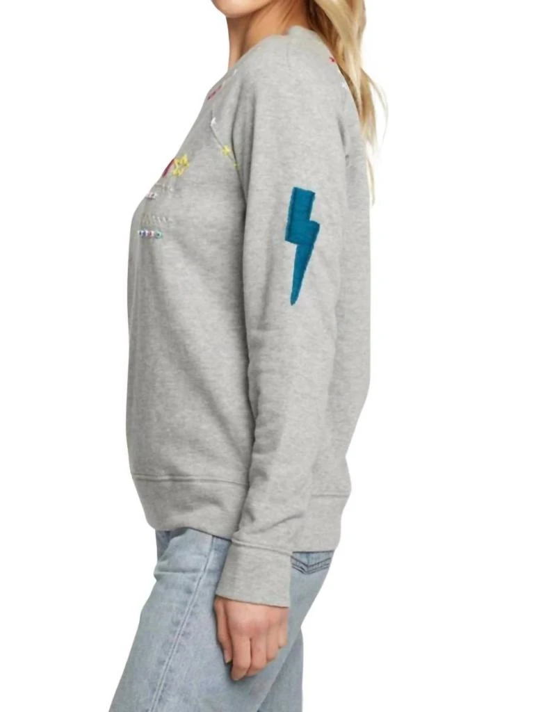 Chaser Chaser - Peace Fleece Long Sleeve Pullover Top 3