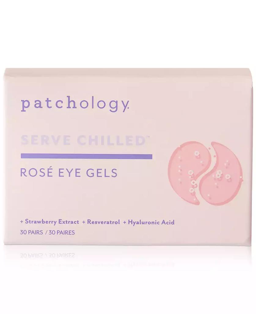 Patchology Serve Chilled Rosé Eye Gels, 30 pairs