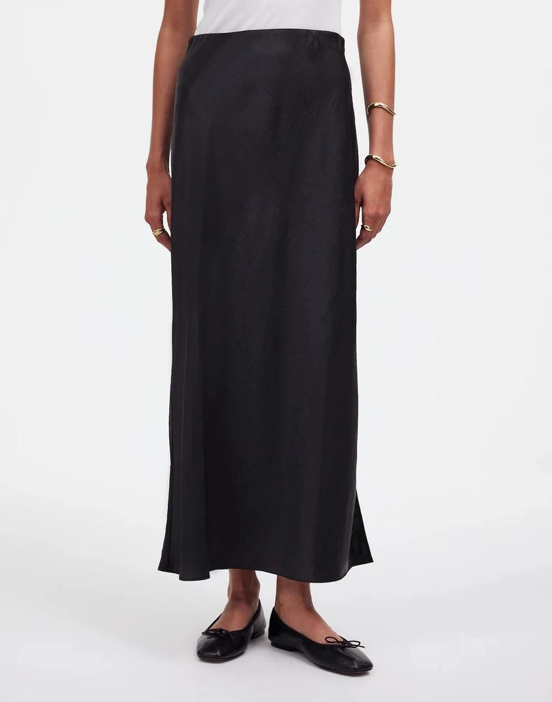 Madewell Satin Maxi Slip Skirt 2
