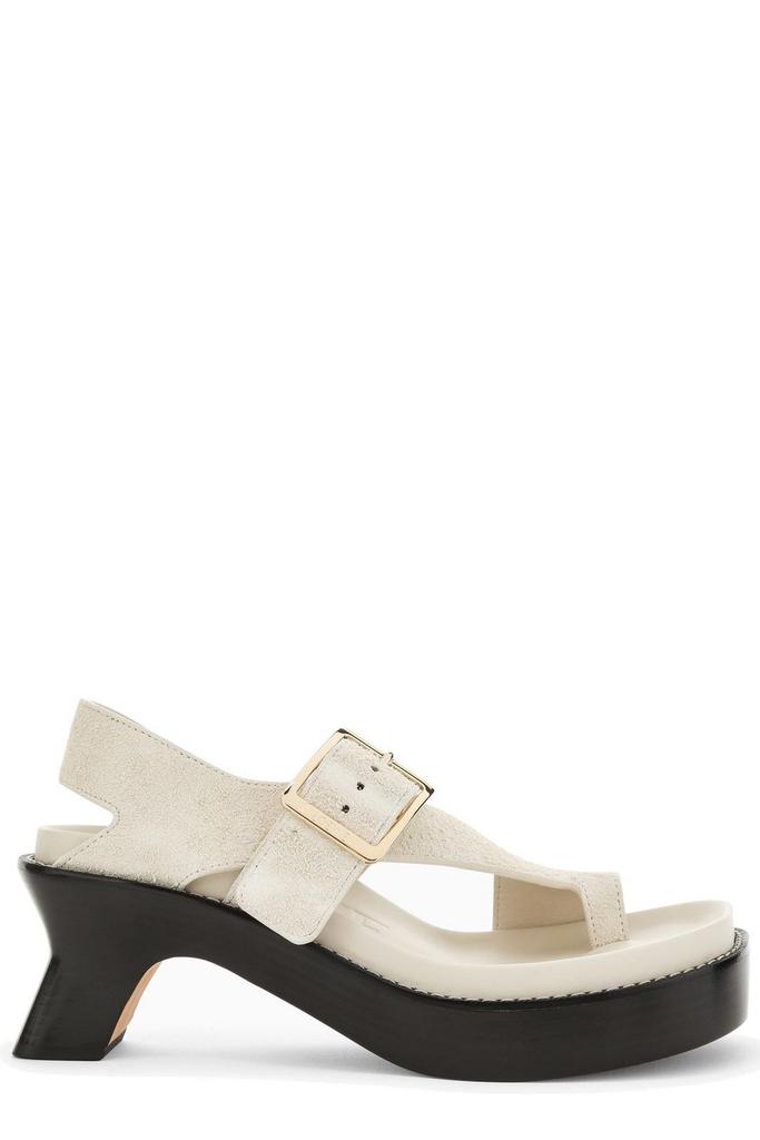 【送料&関税込】Loewe White Leather Petal Thong Mules Loewe Loewe White Leather Petal Thong Mules Women's IT 36