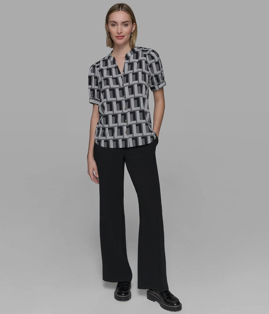 Karl Lagerfeld Paris SHORT SLEEVE DOUBLE L CAMP SHIRT 3