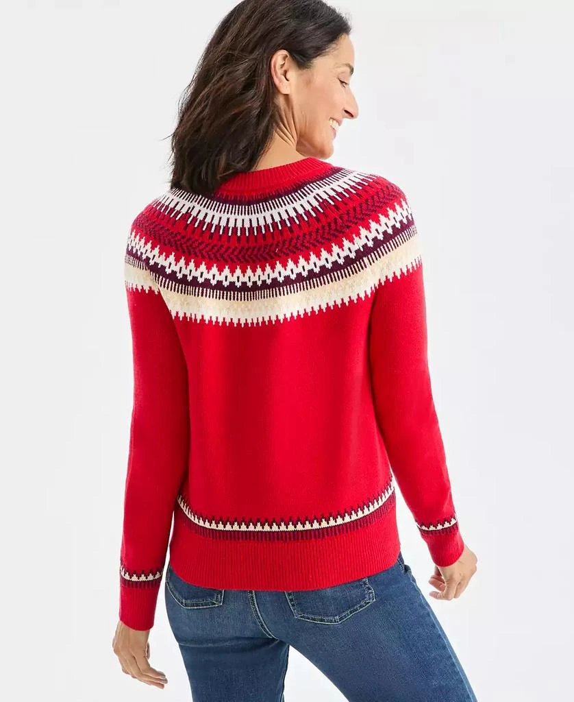 Style 
Co Women
s Crewneck Fair Isle Sweater, Macy
s Exclusive 4