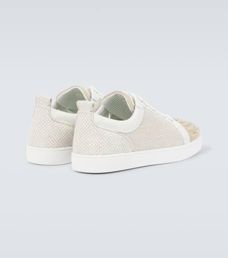 Christian Louboutin Louis Junior Spikes canvas sneakers 40
