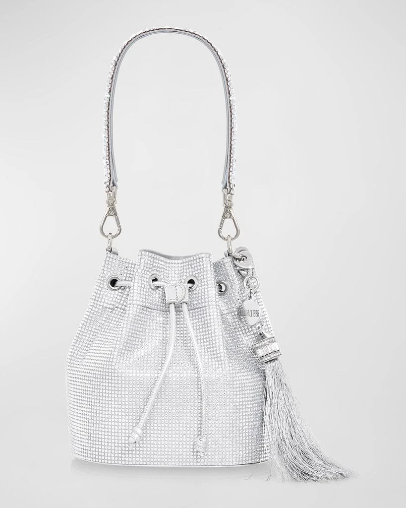 Judith Leiber Piper Medium Crystal Bucket Bag 1