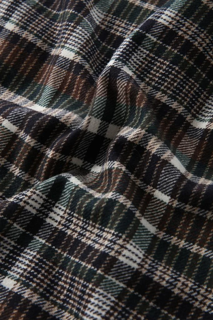 Woolrich Alaskan Padded Check Overshirt in Recycled Italian Wool Blend - Men - Red 7