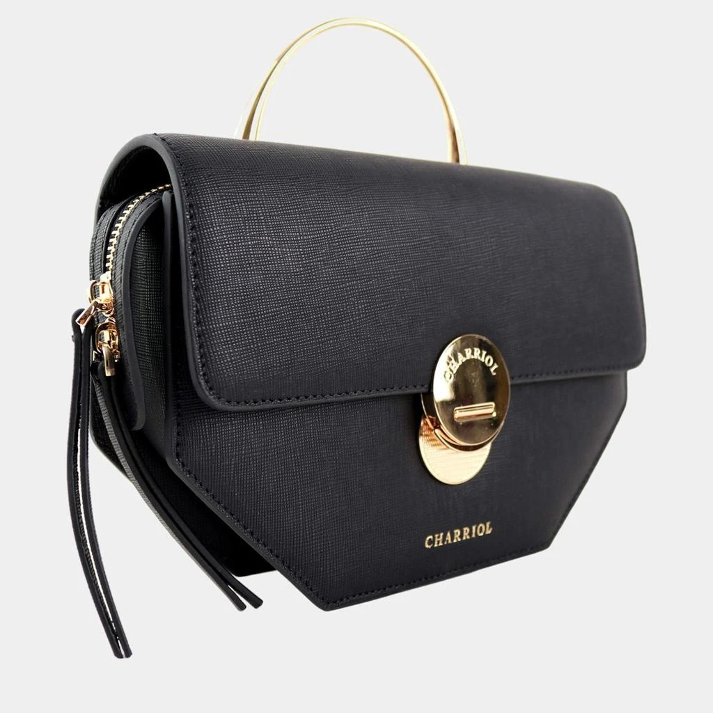 Charriol Charriol Black Leather Cetic Legacy Crossbody 2