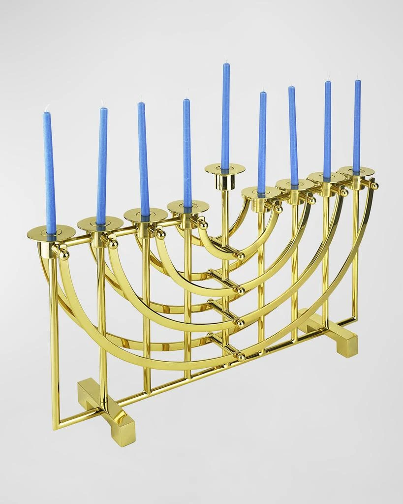 Ricci Silversmith Nickel Hanukkah Menorah 3