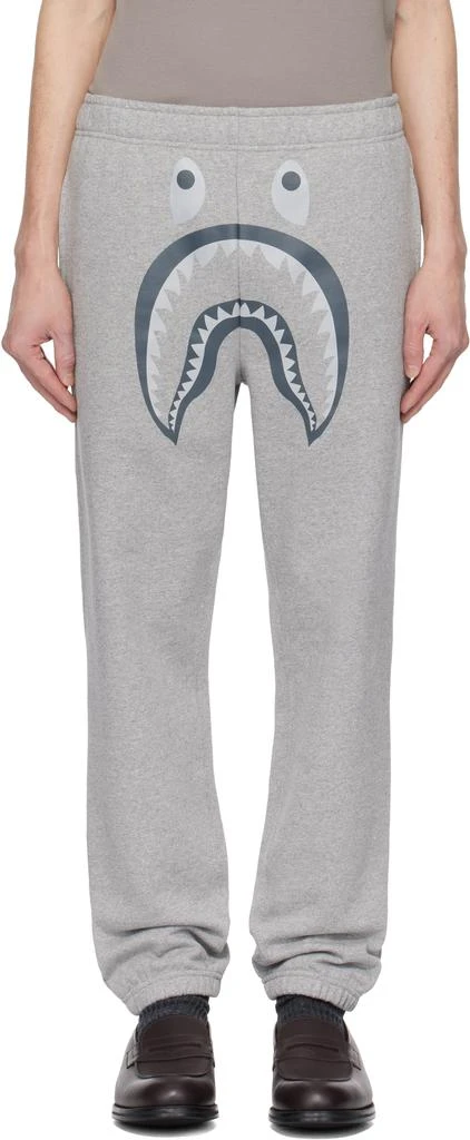Bape Gray Shark Sweatpants 1