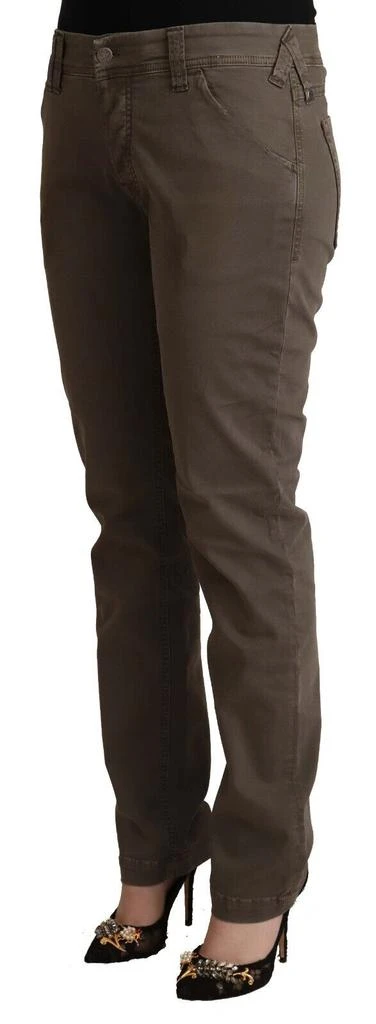 CYCLE CYCLE Brown Cotton Low Waist Skinny Casual Jeans 2