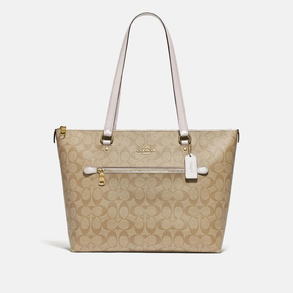 Coach Coach Outlet Gallery Tote In Signature Canvas 4