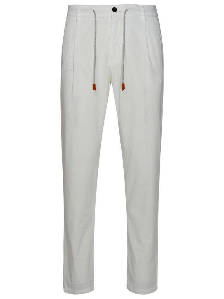 Eleventy Eleventy White Cotton Pants