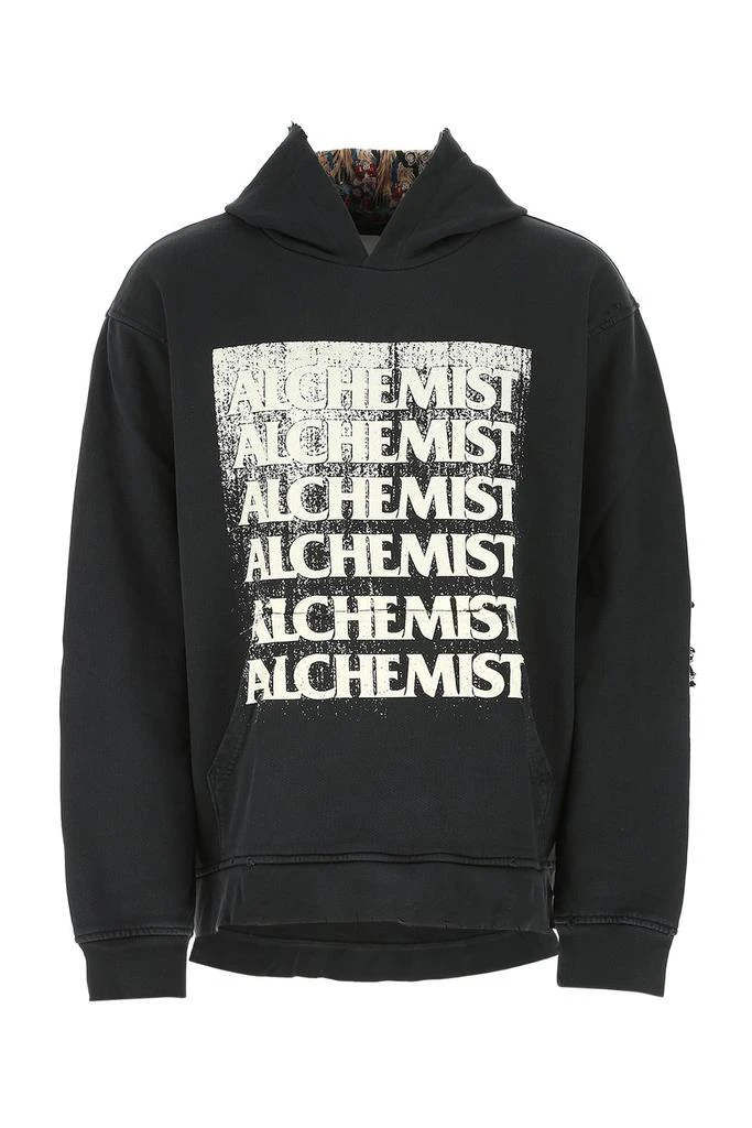 Alchemist Alchemist Vintage-Effect Logo Distressed Hoodie 1