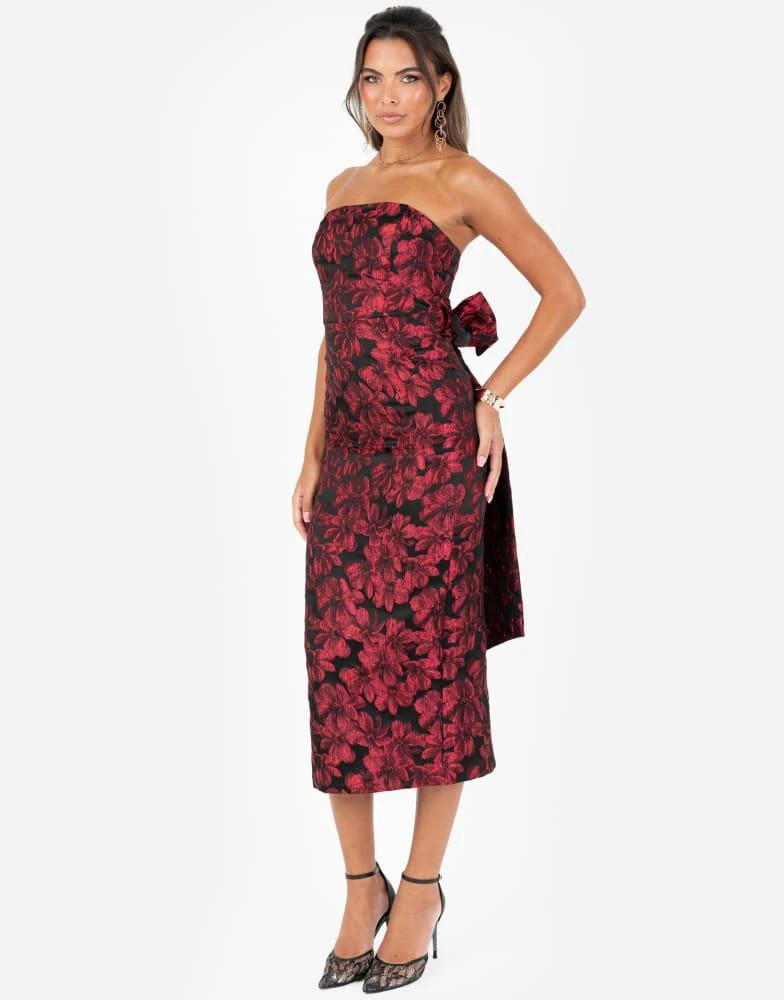 short sleeve square neck velvet midi dress Square Neck Velvet Midi Cocktail Dress XJ413