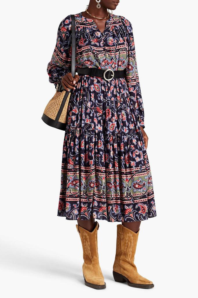 ba&sh Paisley-print crepe blouse