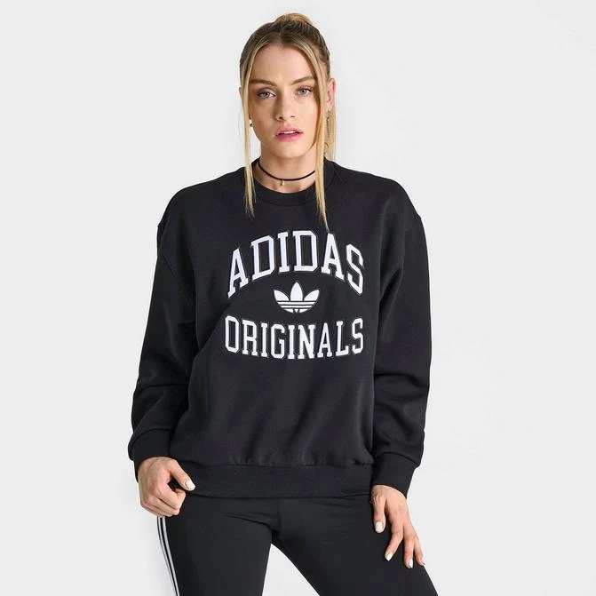 Adidas Women's adidas Originals Collegiate Crewneck Sweatshirt 1