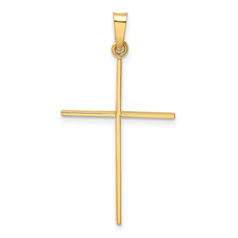 Diamond2Deal 14k Yellow Gold Cross Pendant 4