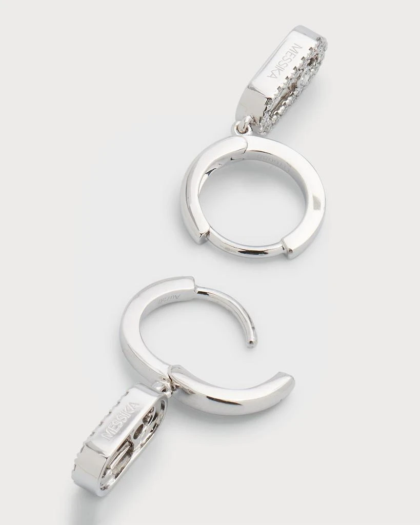 Messika MOVE UNO 18K WHITE GOLD HOOP EARRINGS 4