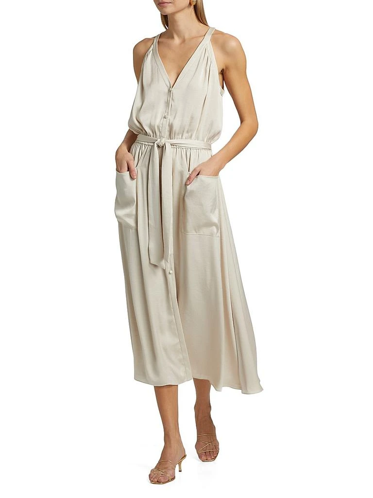 Amelia Halter Satin Dress  On Sale Now with Up to 63% Off | Discover  Exclusive Deals & Savings at BeyondStyle  Authentic Ramy Brook satin| dresses|women's|women-owned or founded|halter|a-line|women's  apparel|sleeveless|contemporary|midi-length|Women's ...