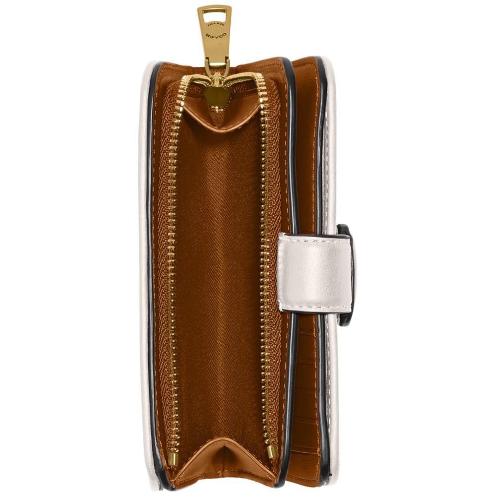 COACH Tabby Smooth Leather Medium Snap-Closure Wallet