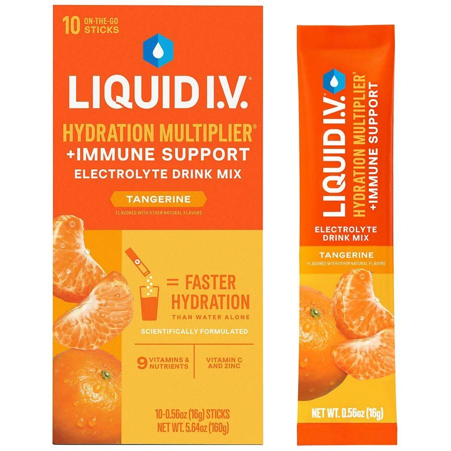 Liquid I.V. + Immune Support Electrolyte Drink Mix Tangerine, 10ct 3