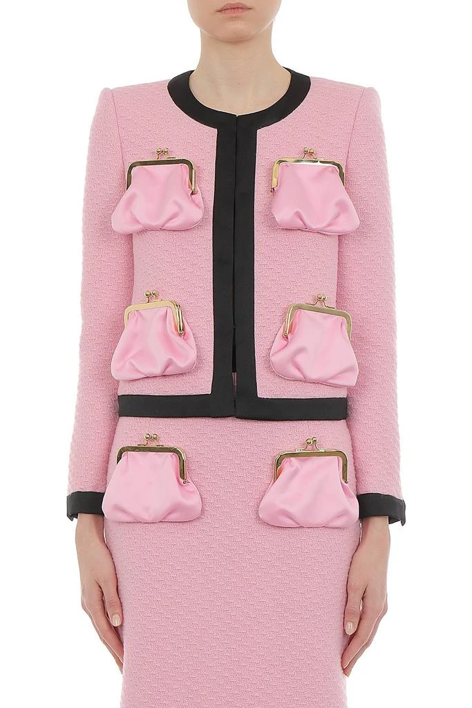 Moschino Moschino Purse Detailed Two-Tone Jacket 3