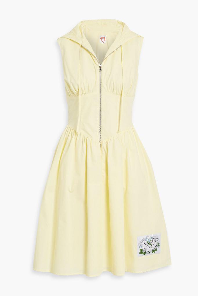 shrimps Gabriella cotton-poplin hooded dress