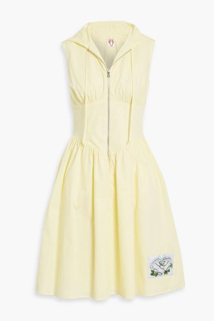 shrimps Gabriella cotton-poplin hooded dress 1