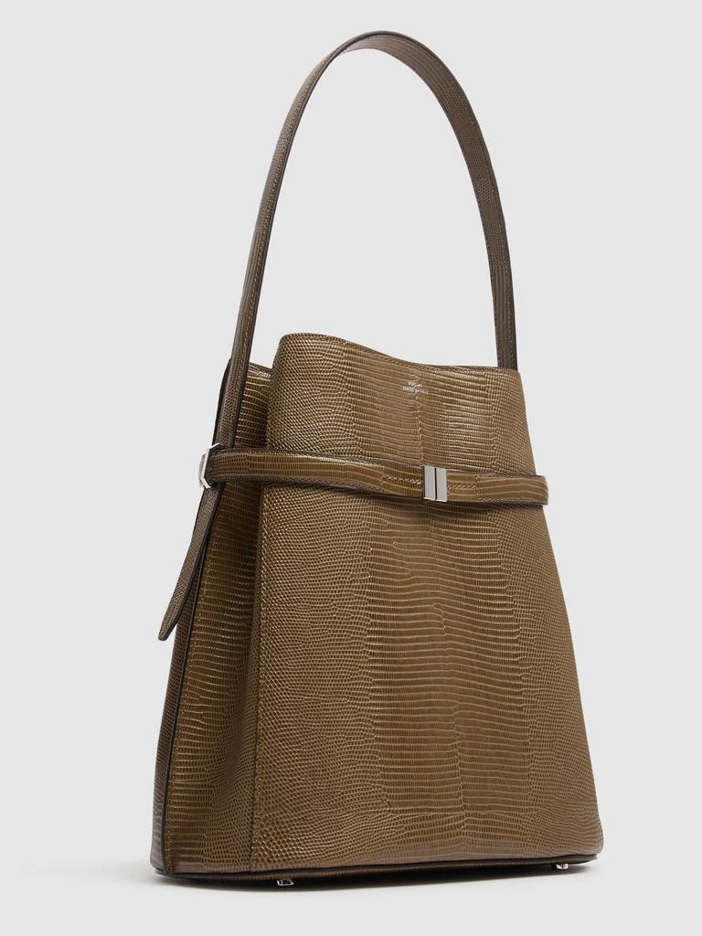 Totême Belted Lizard-embossed Bucket Bag 2