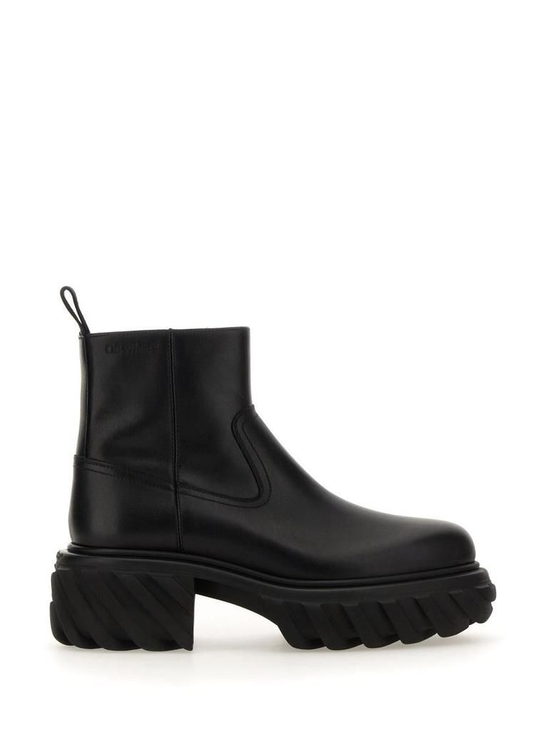 Off-White Off-White Tractor Motor Ankle Boots - Shoes