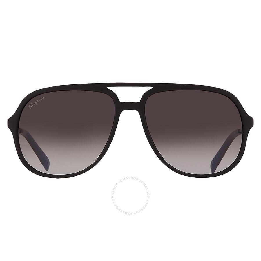 Salvatore Ferragamo Salvatore Ferragamo Grey Gradient Pilot Men's Sunglasses SF999S 002 60