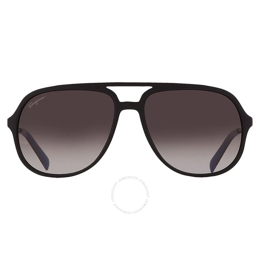 Salvatore Ferragamo Salvatore Ferragamo Grey Gradient Pilot Men's Sunglasses SF999S 002 60 1