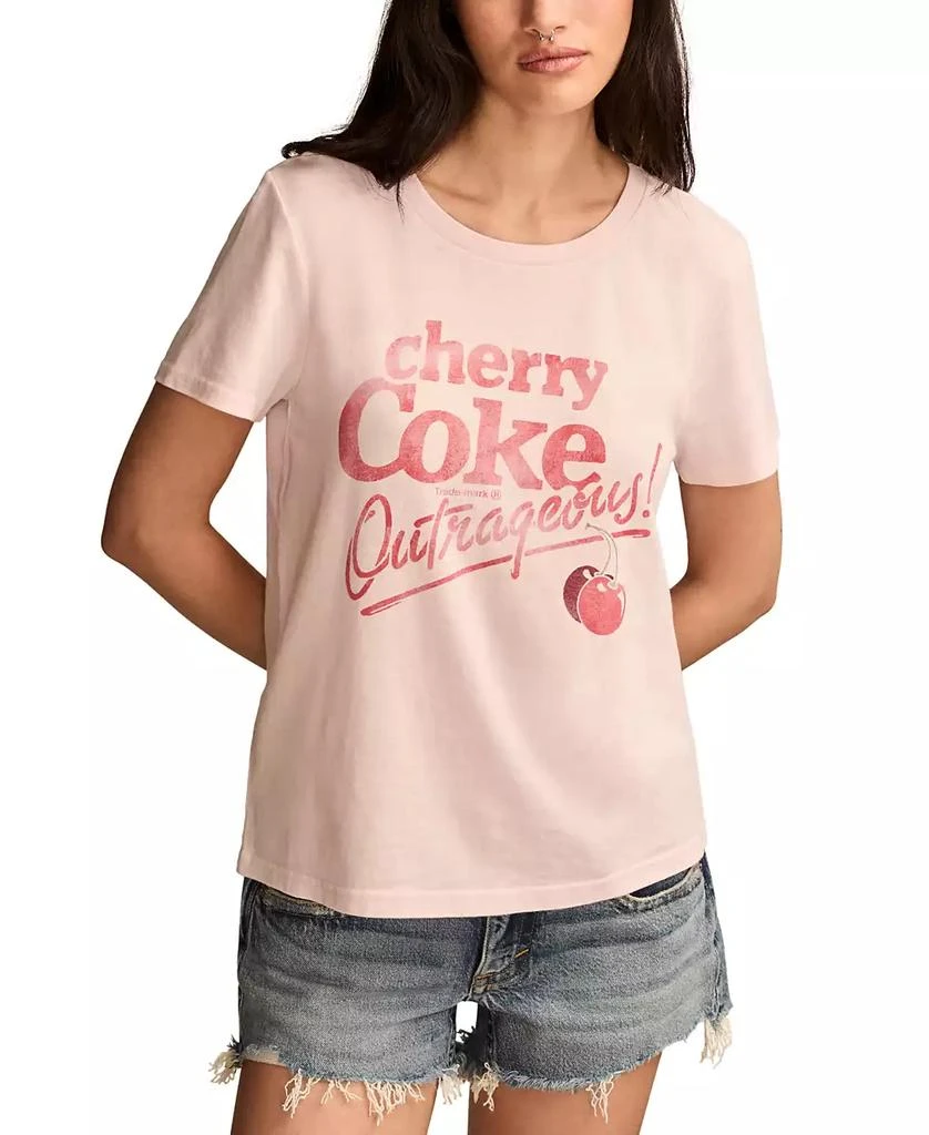 Lucky Brand Women's Cherry Coke Classic Crewneck T-Shirt 1