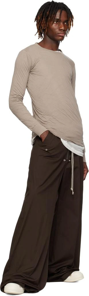 Rick Owens Taupe Hollywood Low Sneakers 5