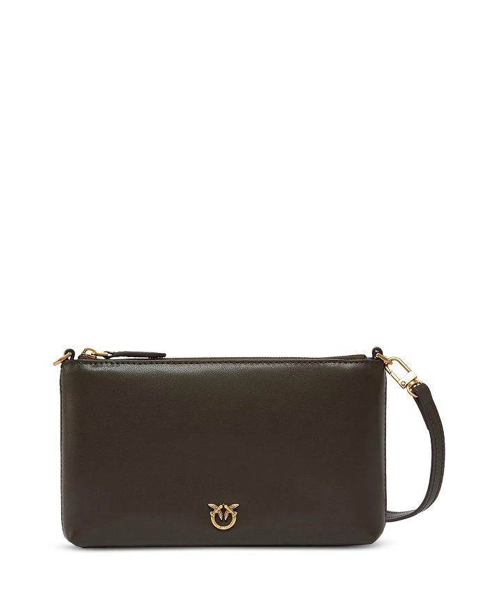 PINKO Mini Leather Flat Zip Pouch