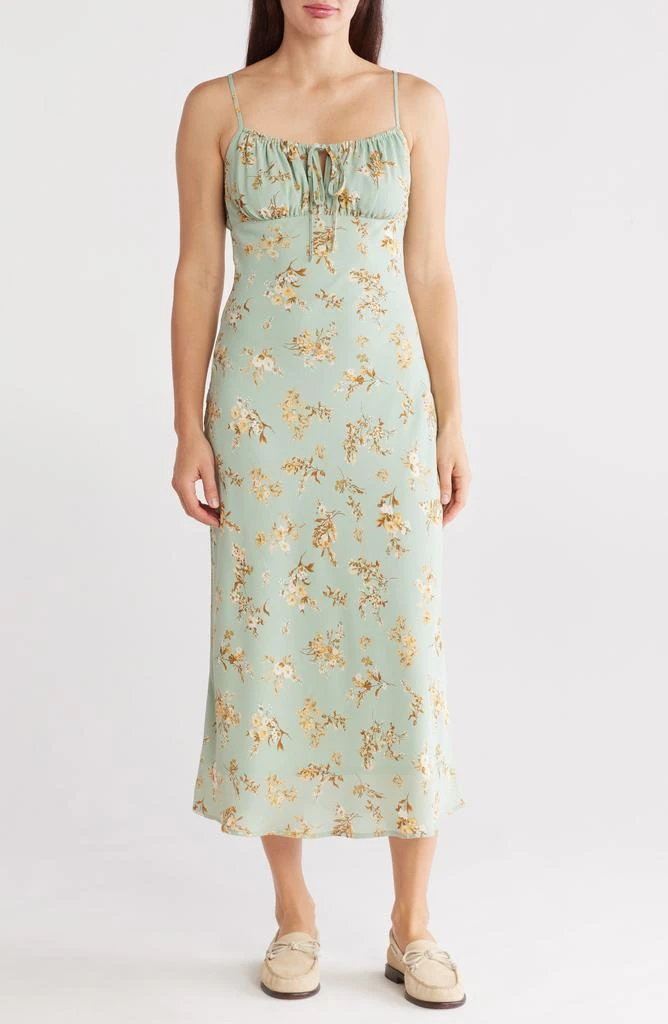 Blu Pepper Floral Tie Empire Waist Maxi Slipdress 1