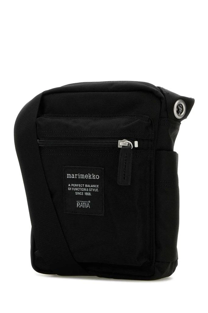 marimekko Black Canvas Cash & Carry Crossbody Bag 2