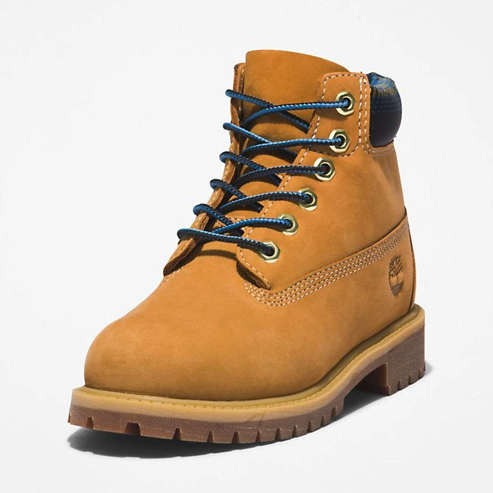 Timberland Timberland® Premium 6 Inch Boot for Youth in Yellow/Blue 9