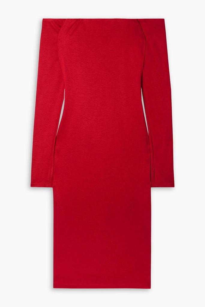 Alice + Olivia Dorinda off-the-shoulder stretch-jersey dress