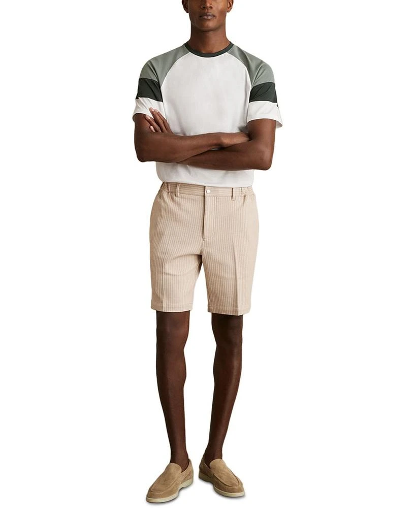 REISS Adan Short Sleeved Mercerised Color Block Crewneck Tee 2