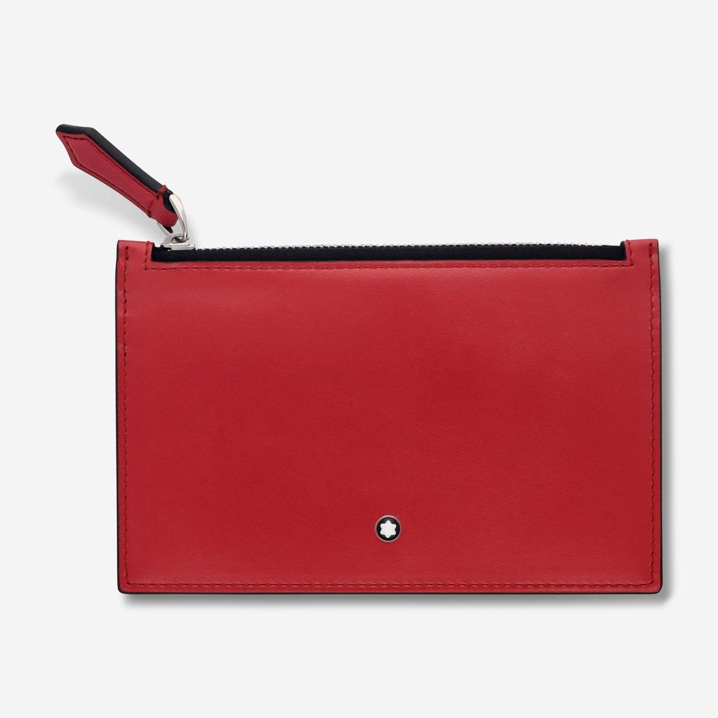MontBlanc Montblanc Meisterstuck Red Leather Zipped Card Holder 129908
