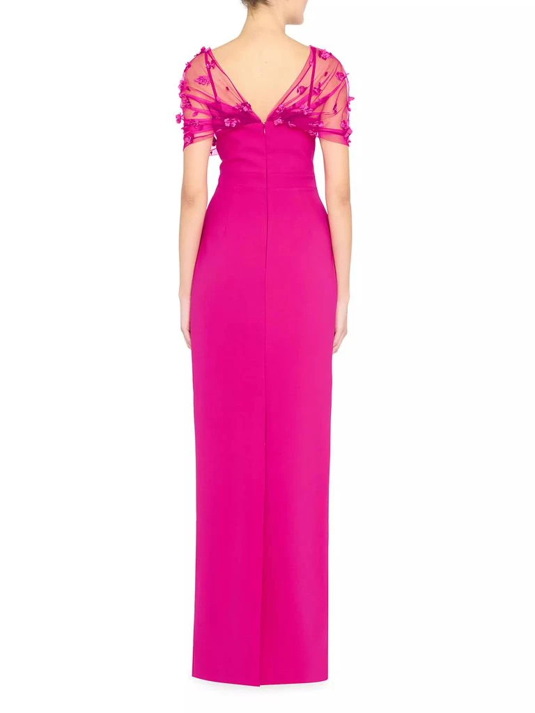 Theia Sophia Beaded Shawl Gown 4