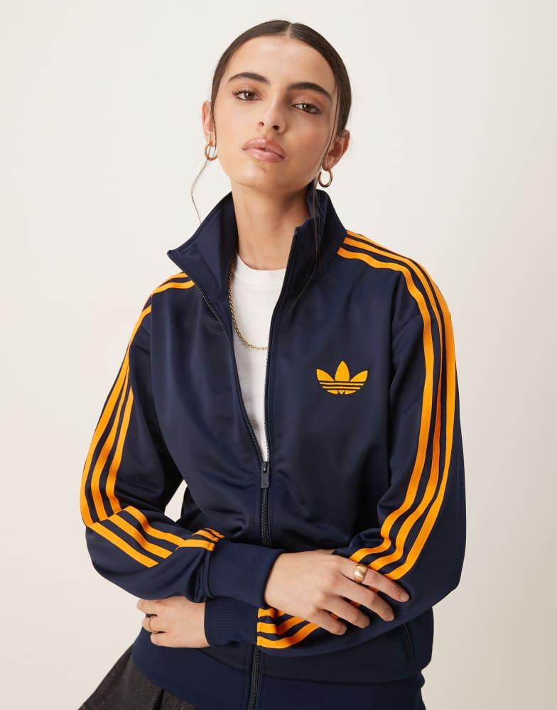 Adidas adidas Originals Firebird Loose track top in navy and
