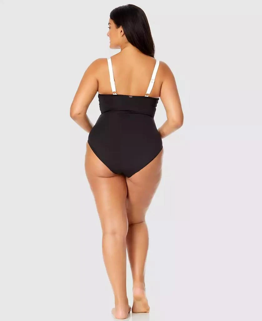 Anne Cole Plus Size Mesh-Trim One-Piece Swimsuit 2